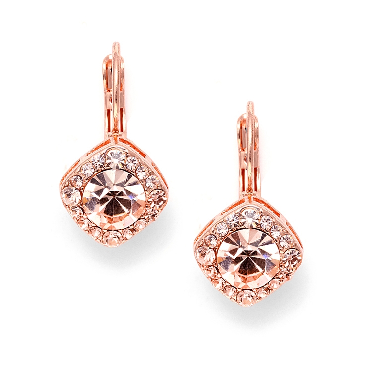 Tailored Earrings in Rose Gold